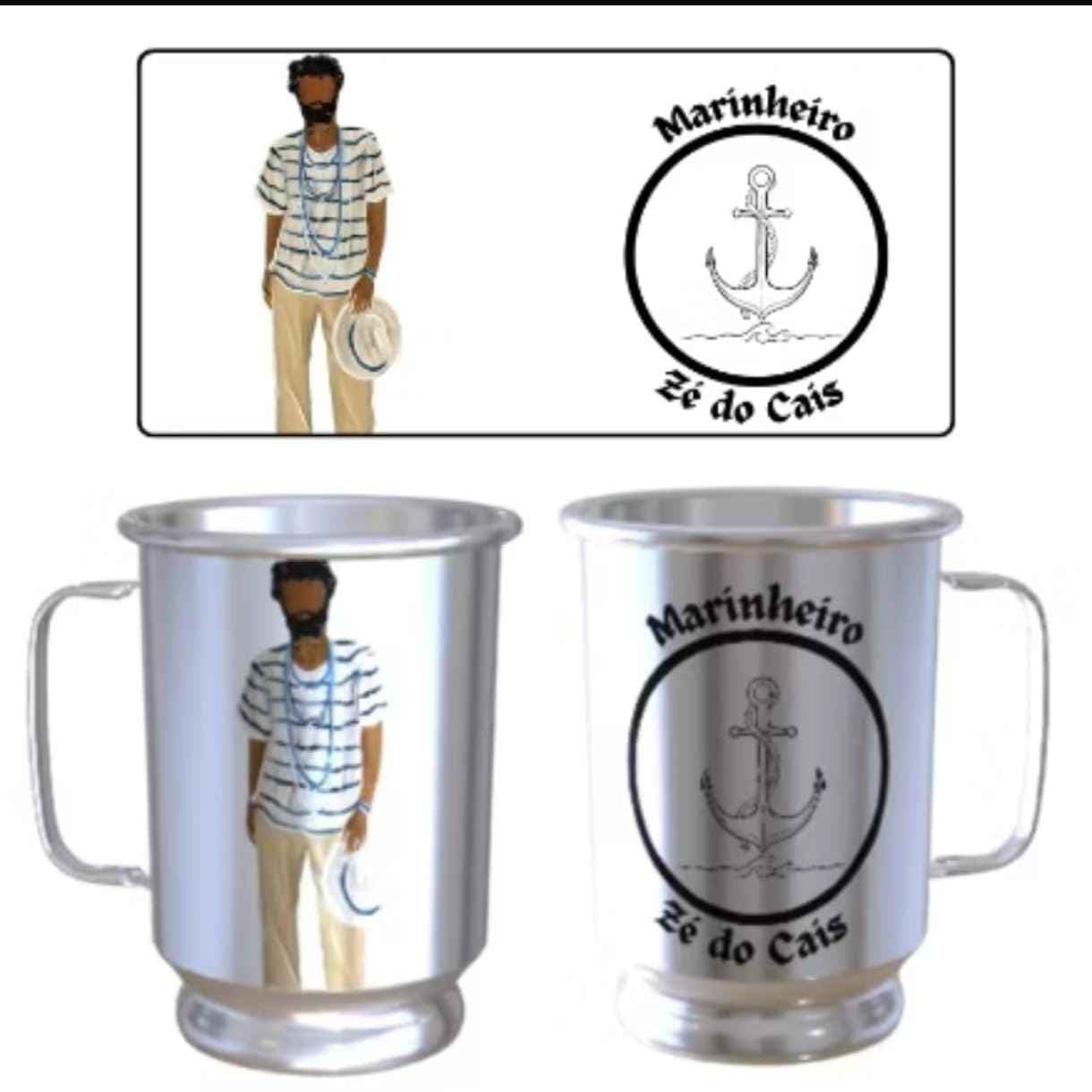 CANECA DE EXUM DE ALUMINIO CANECA DE EXUM DE ALUMINIO