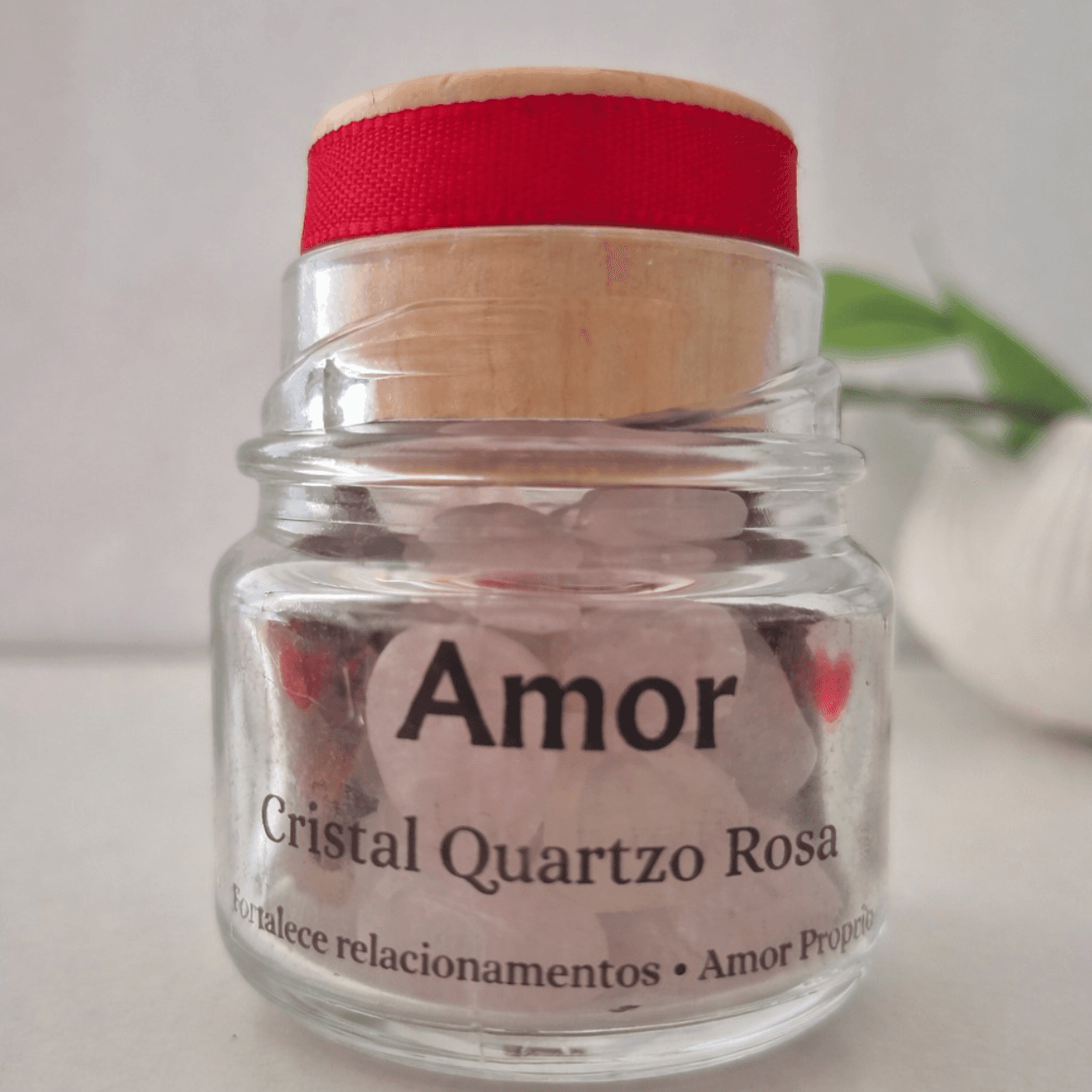 Quartzo Rosa - Pote de Cristal Natural - Pedra do Amor e do poder feminino Quartzo Rosa - Pote de Cristal Natural - Pedra do Amor e do poder feminino