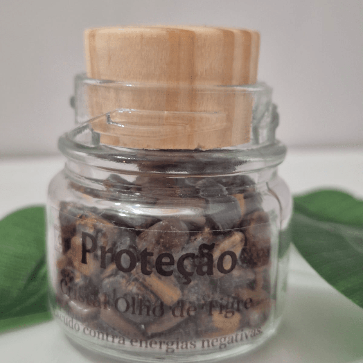 Olho de Tigre - Pote de Cristal Natural - Afasta energias negativas agindo na autoconfiança Olho de Tigre - Pote de Cristal Natural - Afasta energias negativas agindo na autoconfiança