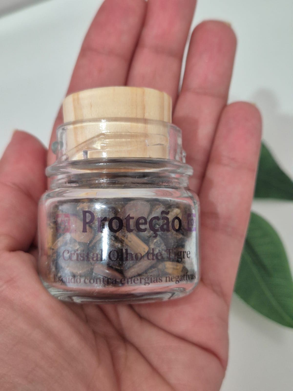Olho de Tigre - Pote de Cristal Natural - Afasta energias negativas agindo na autoconfiança Olho de Tigre - Pote de Cristal Natural - Afasta energias negativas agindo na autoconfiança