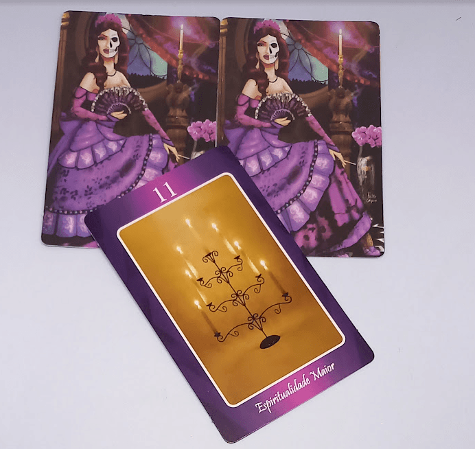 Baralho Tarot Rosa Caveira Roxo Deck 36 Cartas Oráculo Baralho Tarot Rosa Caveira Roxo Deck 36 Cartas Oráculo