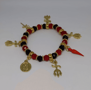 Pulseira Pombo Gira – Elegância, Força e Proteção Espiritual Pulseira Pombo Gira – Elegância, Força e Proteção Espiritual
