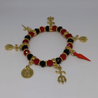 Pulseira Pombo Gira – Elegância, Força e Proteção Espiritual Pulseira Pombo Gira – Elegância, Força e Proteção Espiritual