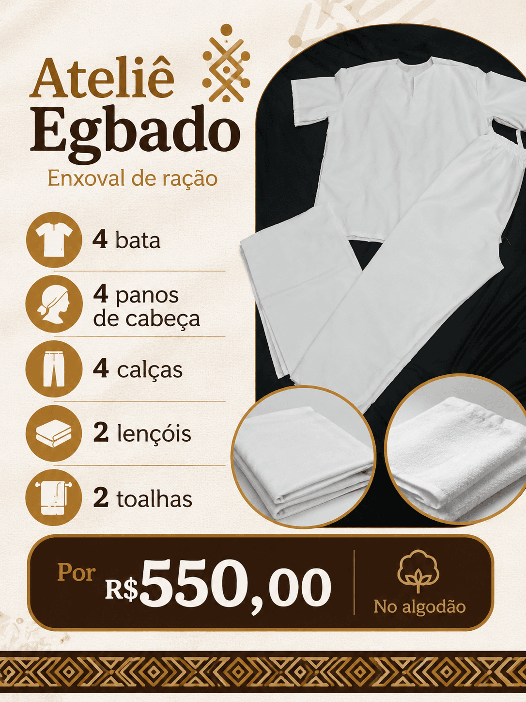 Enxoval de Ração Masculino Enxoval de Ração Masculino