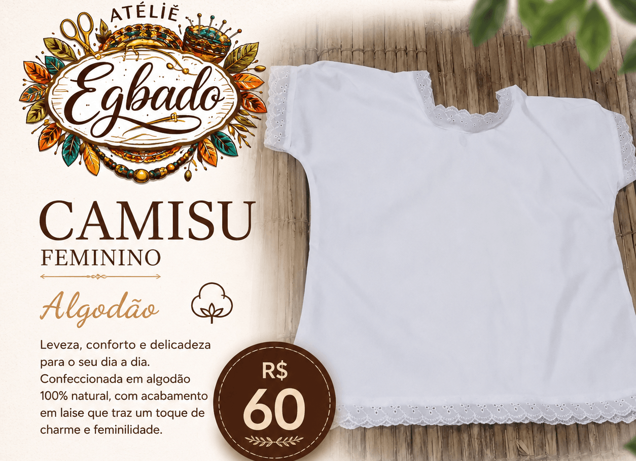 Camisu feminino Camisu feminino
