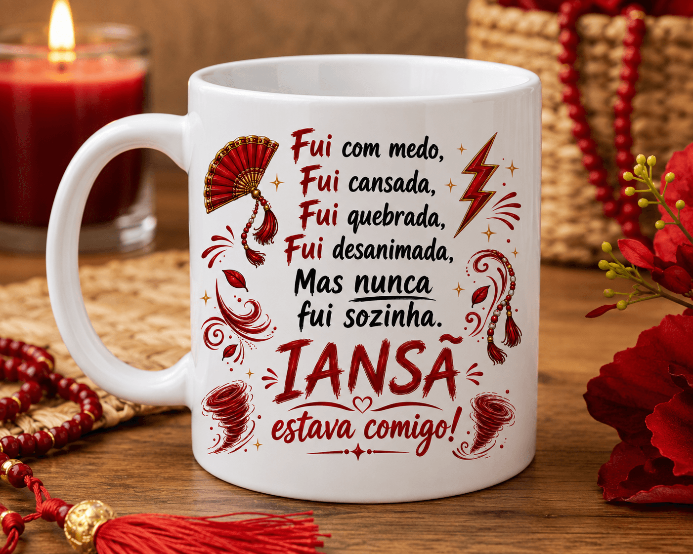 Caneca cerâmica coleção Nunca fui sozinho Caneca cerâmica coleção Nunca fui sozinho