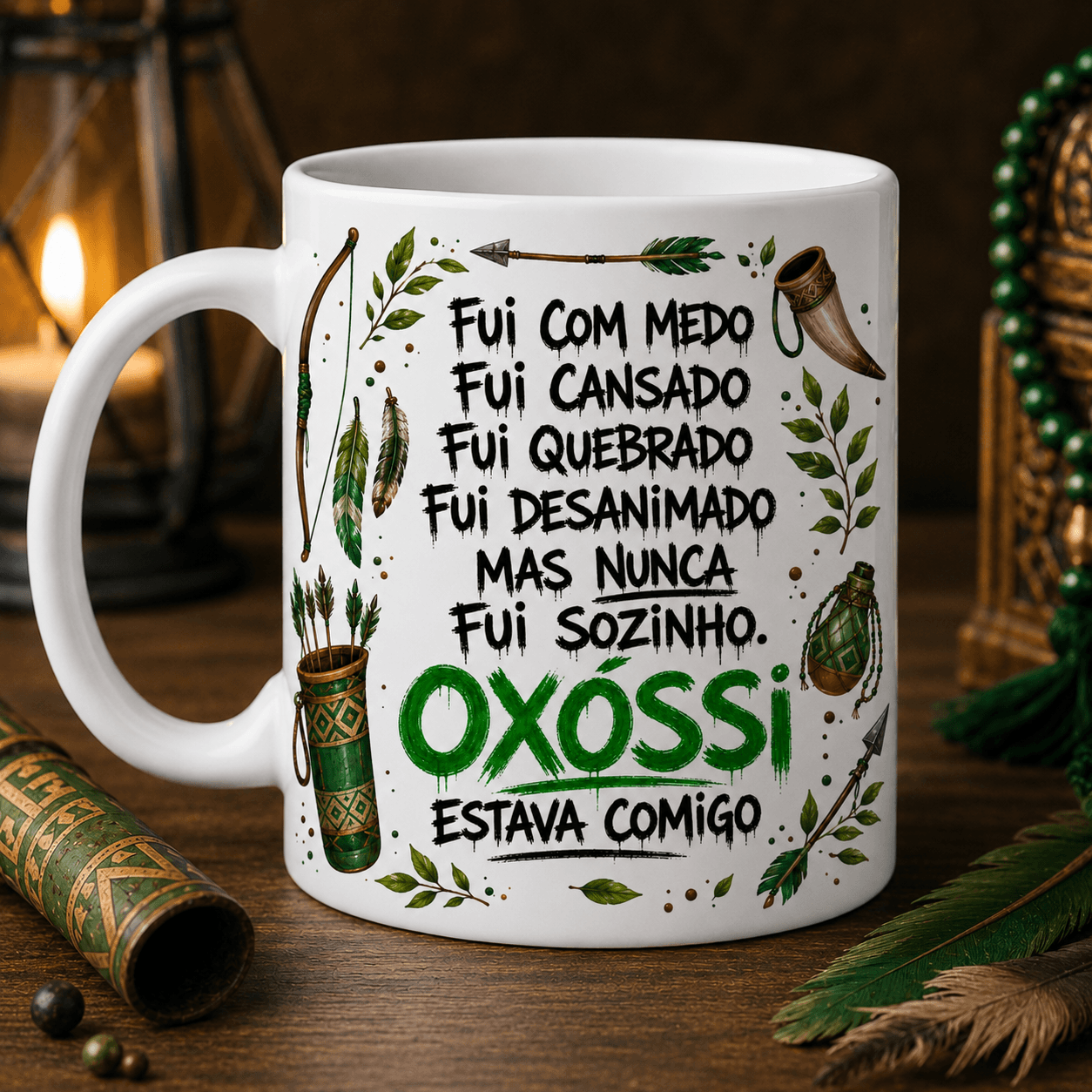 Caneca cerâmica coleção Nunca fui sozinho Caneca cerâmica coleção Nunca fui sozinho