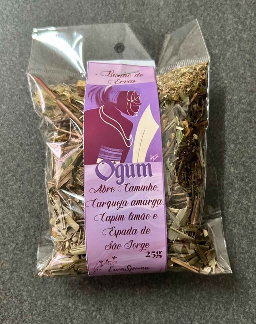 Banho de ervas secas - Ogum Banho de ervas secas - Ogum
