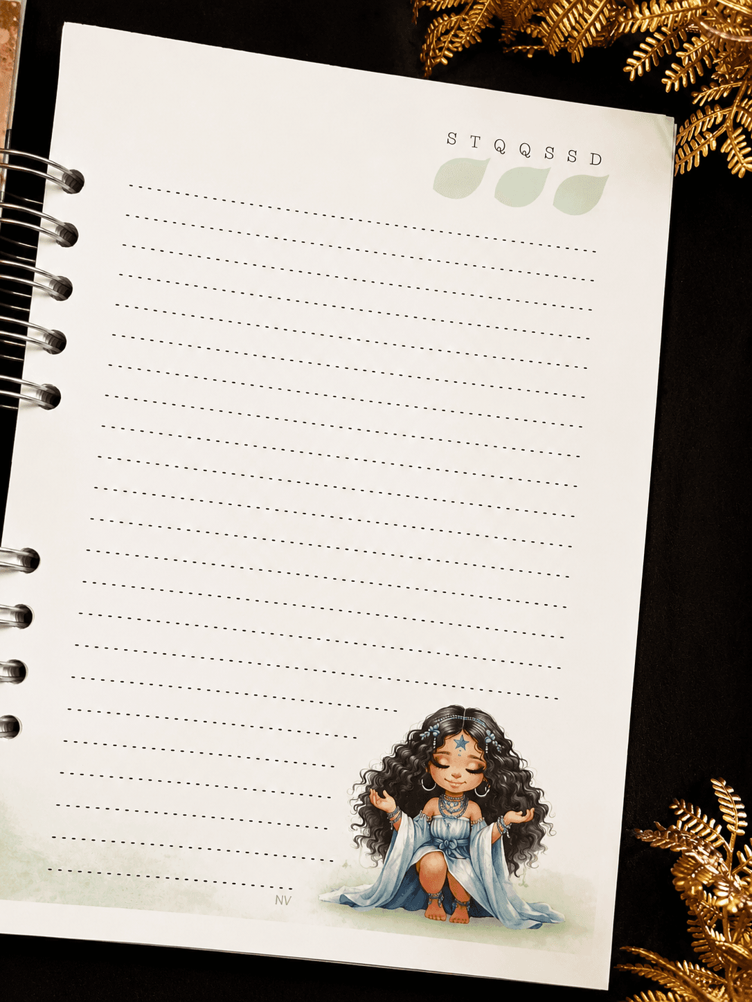 Caderno Personalizado Iemanjá A5 | Caderno de Axé - 120FLS Caderno Personalizado Iemanjá A5 | Caderno de Axé - 120FLS