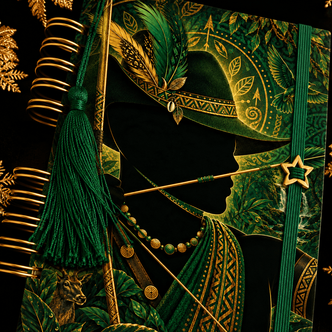 Caderno Personalizado Oxóssi A5 | Caderno de Axé – 120 Folhas Caderno Personalizado Oxóssi A5 | Caderno de Axé – 120 Folhas