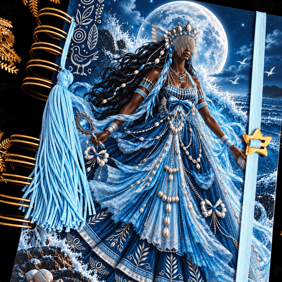 Caderno Personalizado Iemanjá A5 | Caderno de Axé – 120 Folhas Caderno Personalizado Iemanjá A5 | Caderno de Axé – 120 Folhas
