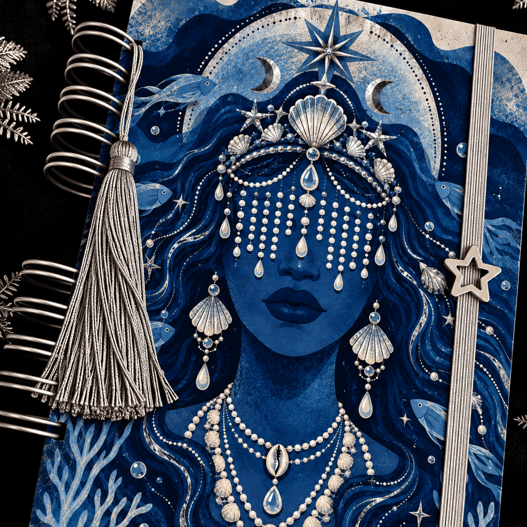 Caderno Personalizado Iemanjá A5 | Caderno de Axé – 120 Folhas Caderno Personalizado Iemanjá A5 | Caderno de Axé – 120 Folhas