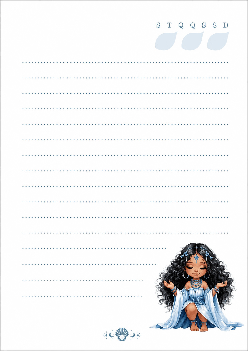 Caderno Personalizado Iemanjá A5 | Caderno de Axé – 120 Folhas Caderno Personalizado Iemanjá A5 | Caderno de Axé – 120 Folhas