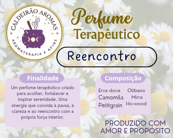 Perfume terapêutico Reencontro 30ml Perfume terapêutico Reencontro 30ml