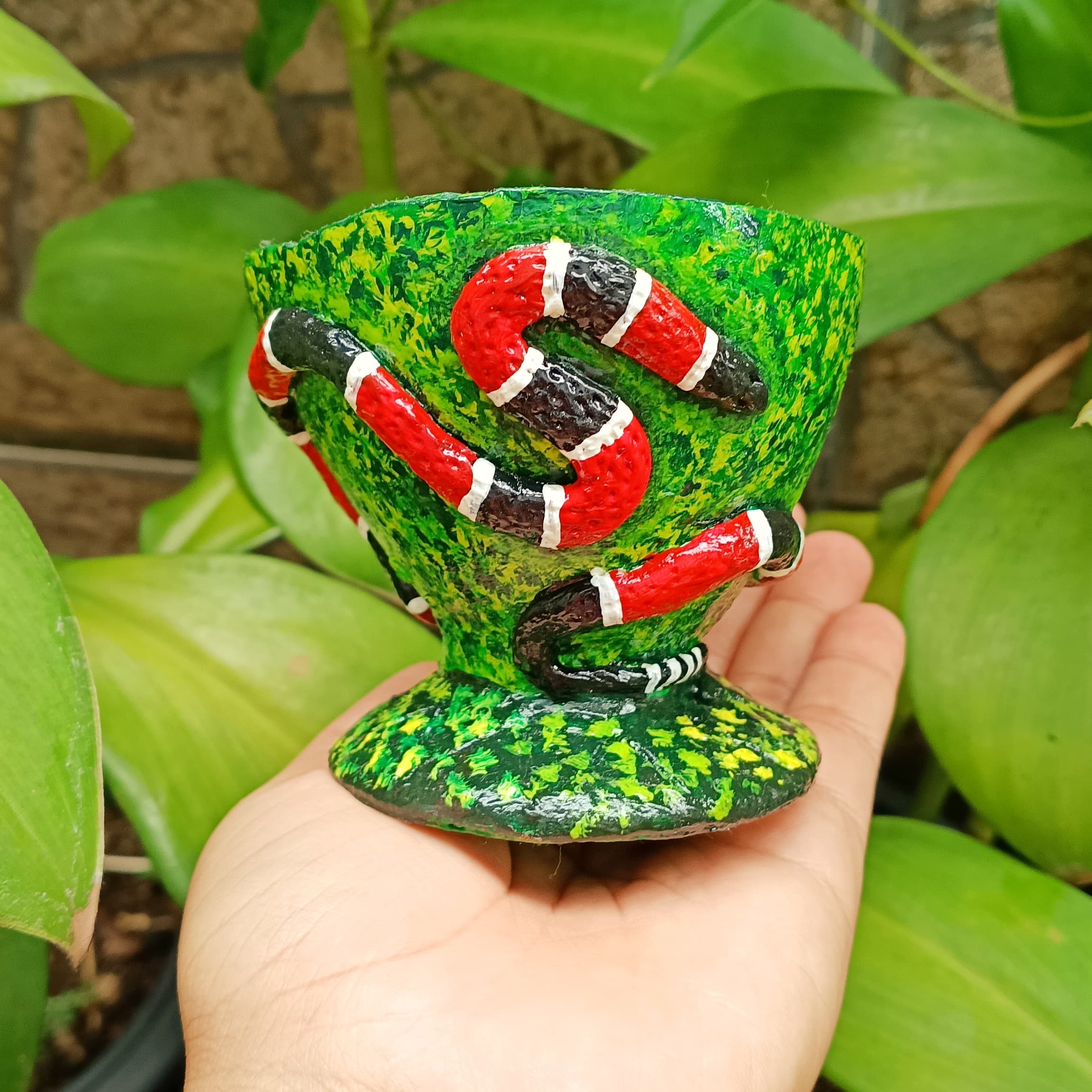 Coité Taça Caboclo Cobra Coral 🌿 3D Coité Taça Caboclo Cobra Coral 🌿 3D