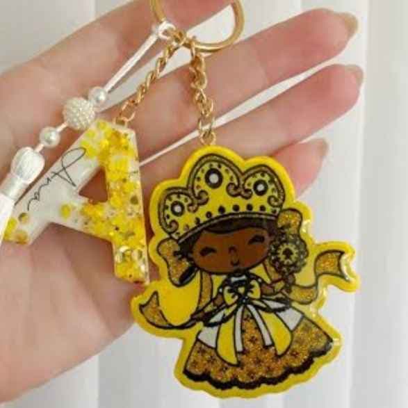 Chaveiro Orixá em resina COM LETRA Chaveiro Orixá em resina COM LETRA