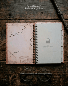 Caderno de Senhas Artesanal com Divisórias por Tema Caderno de Senhas Artesanal com Divisórias por Tema