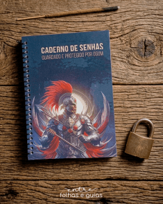 Caderno de Senhas Artesanal com Divisórias por Tema Caderno de Senhas Artesanal com Divisórias por Tema