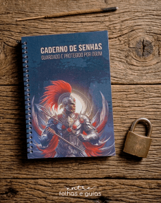 Caderno de Senhas Artesanal com Divisórias por Tema Caderno de Senhas Artesanal com Divisórias por Tema