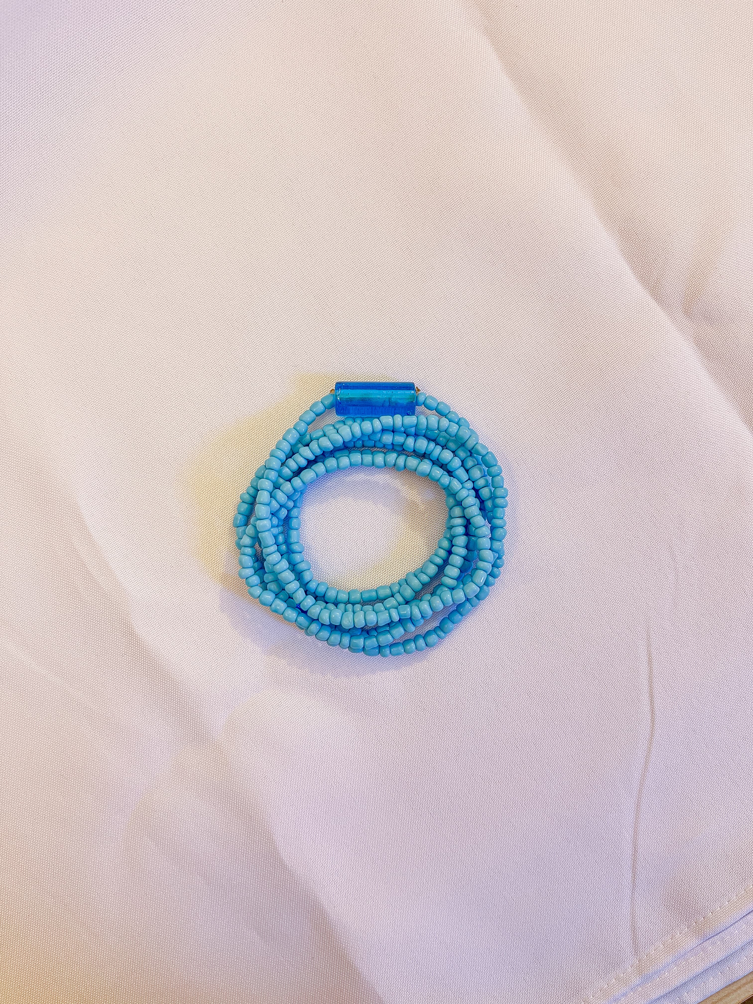 Guia de Iemanjá Azul Claro Fio de Contas e Guia de Proteção Orixá Miçanga no Cordonê 65cm Guia de Iemanjá Azul Claro Fio de Contas e Guia de Proteção Orixá Miçanga no Cordonê 65cm