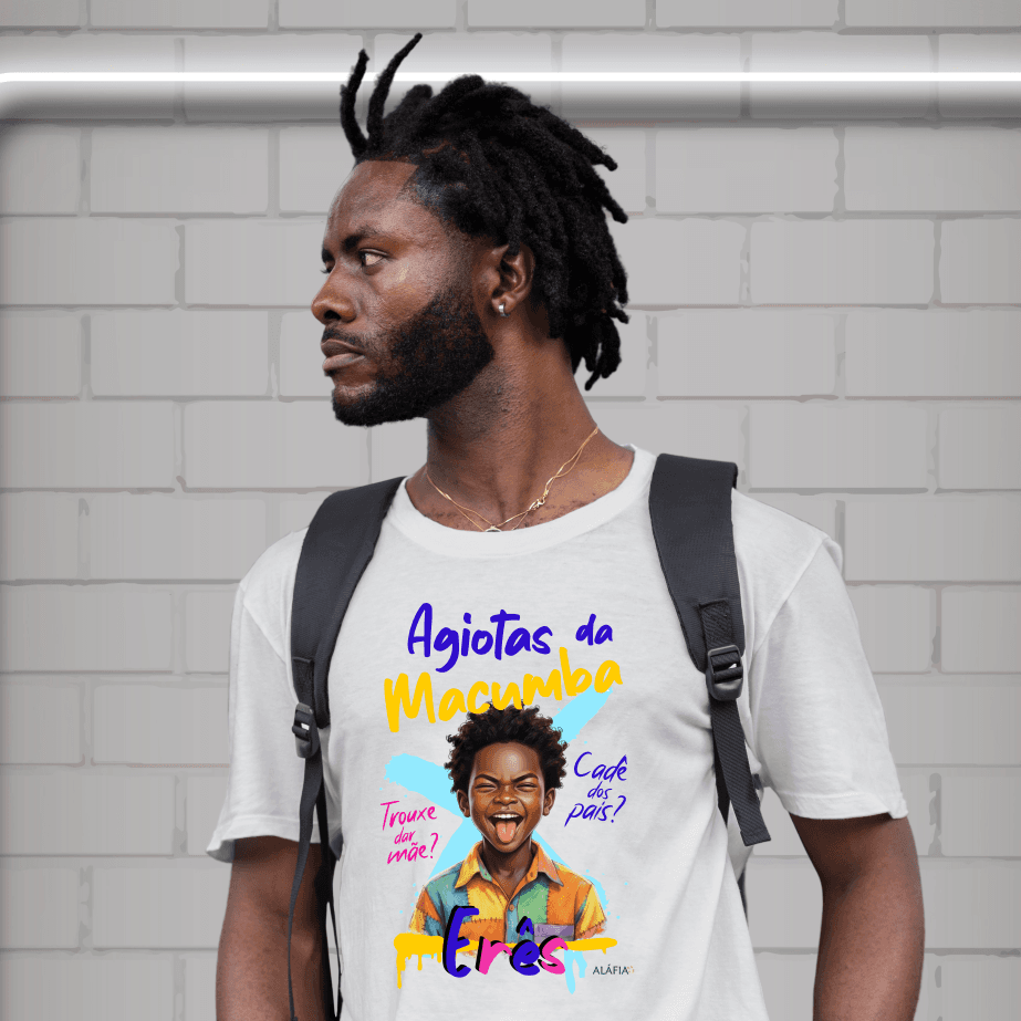 Camiseta - Umbanda - Aláfia - Agiotas Menino - Erês Camiseta - Umbanda - Aláfia - Agiotas Menino - Erês
