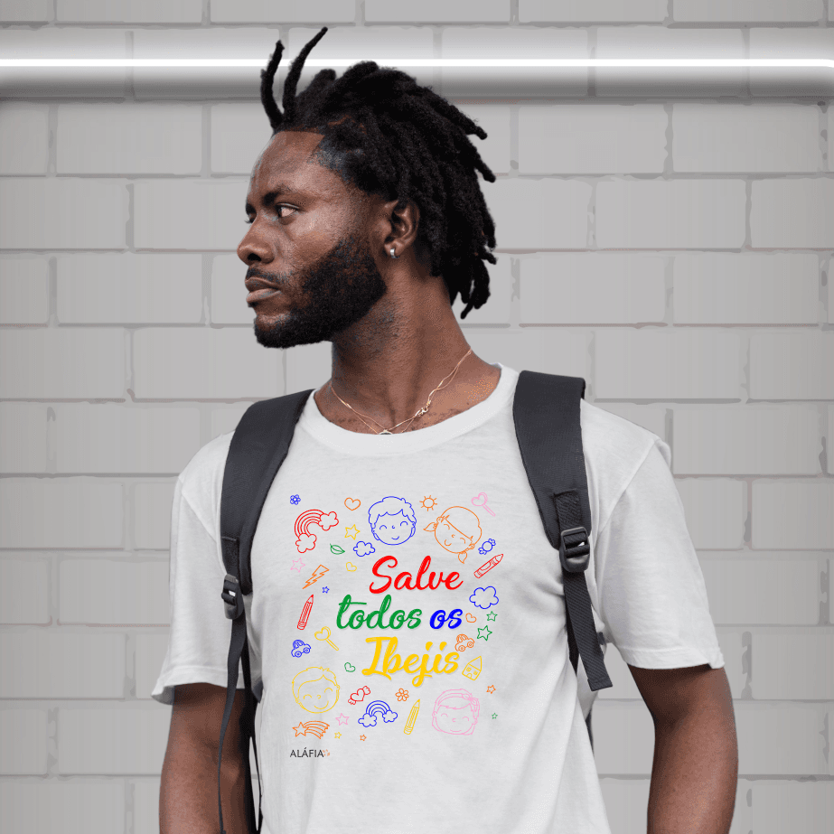 Camiseta - Umbanda - Aláfia- Salve Todos os Ibejis Camiseta - Umbanda - Aláfia- Salve Todos os Ibejis