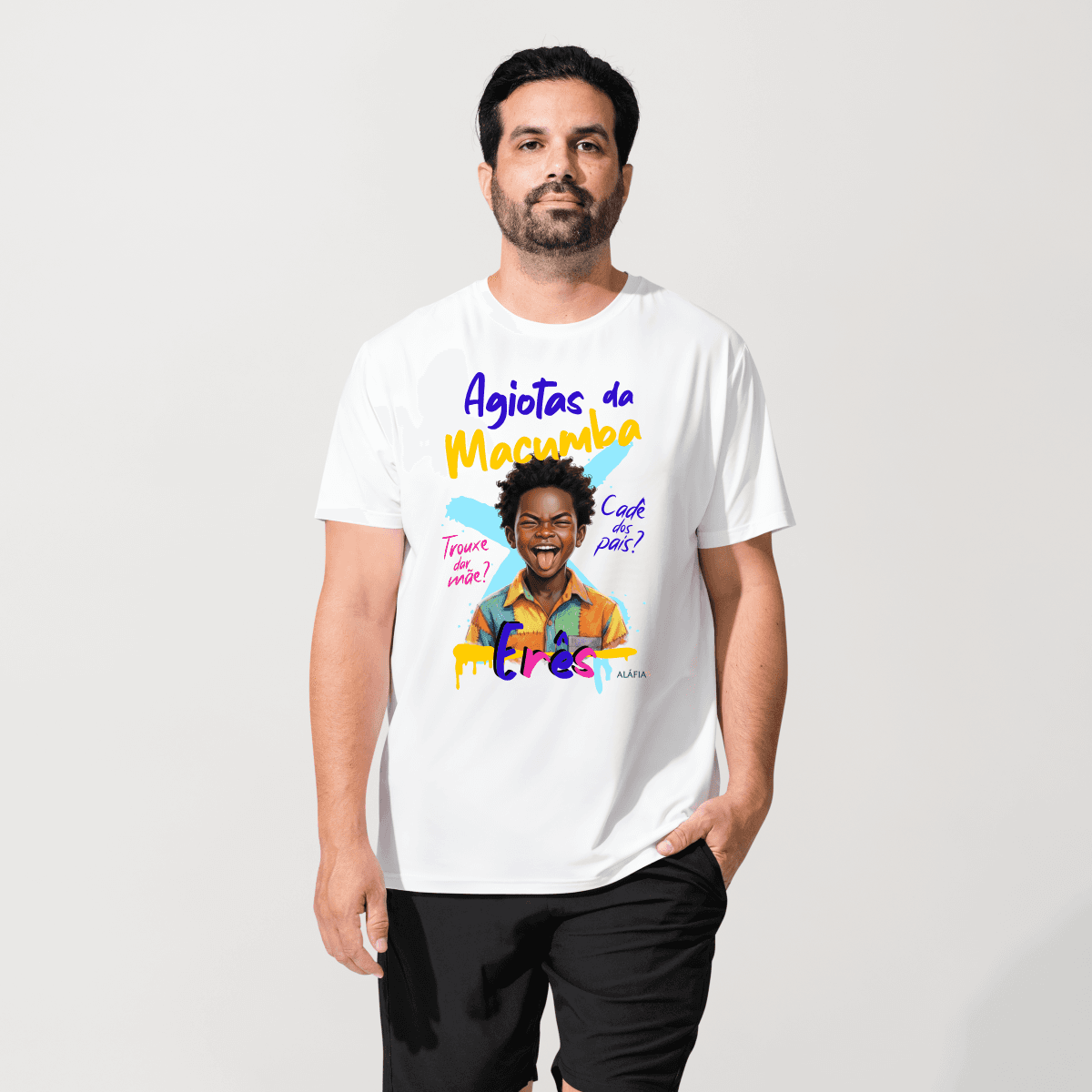 Camiseta - Umbanda - Aláfia - Agiotas Menino - Erês Camiseta - Umbanda - Aláfia - Agiotas Menino - Erês
