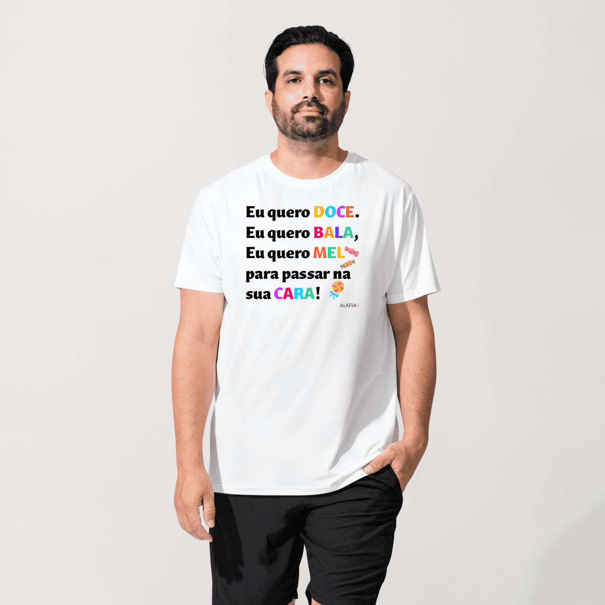 Camiseta - Umbanda - Aláfia- Eu quero Doce, Eu quero Bala Camiseta - Umbanda - Aláfia- Eu quero Doce, Eu quero Bala