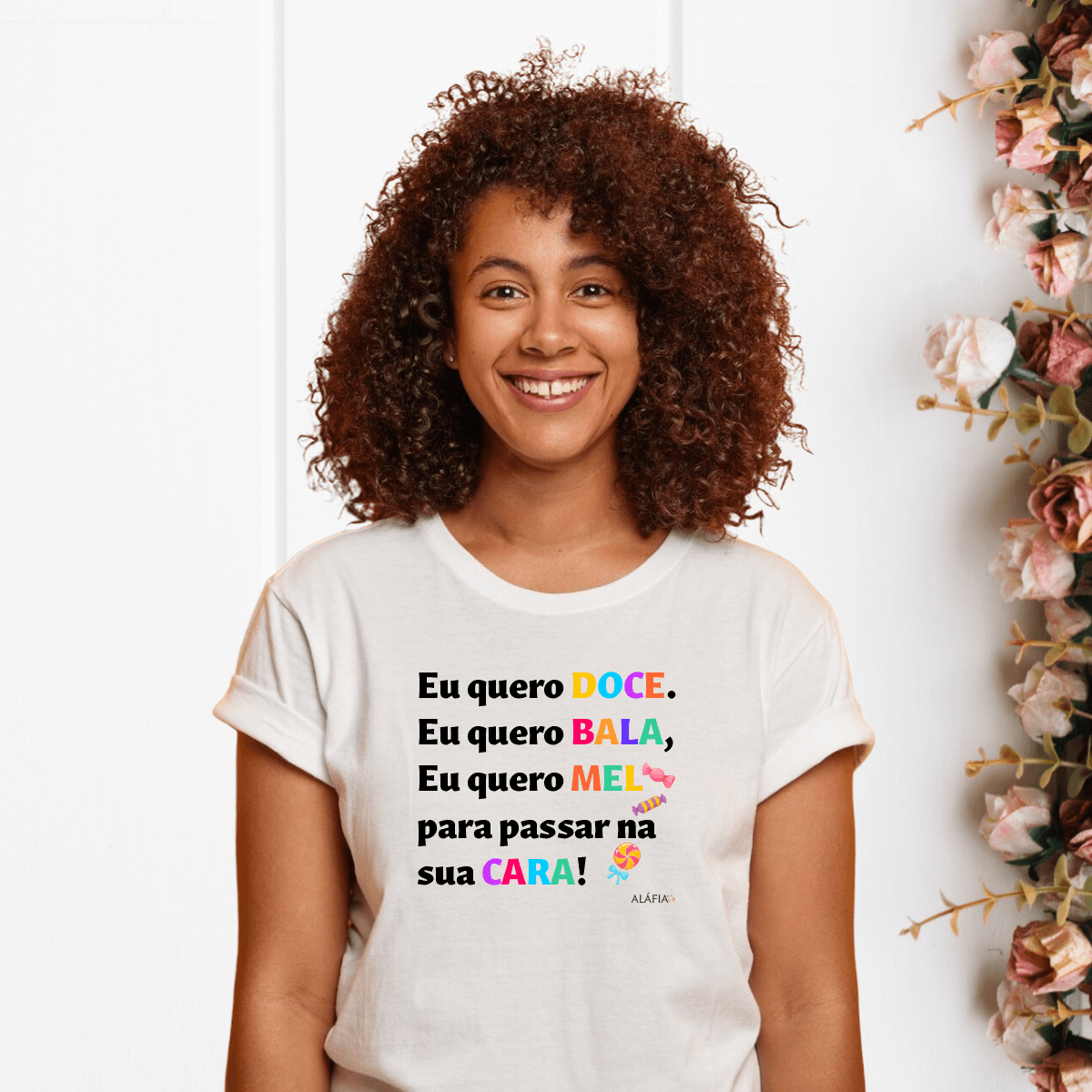 Camiseta - Umbanda - Aláfia- Eu quero Doce, Eu quero Bala Camiseta - Umbanda - Aláfia- Eu quero Doce, Eu quero Bala