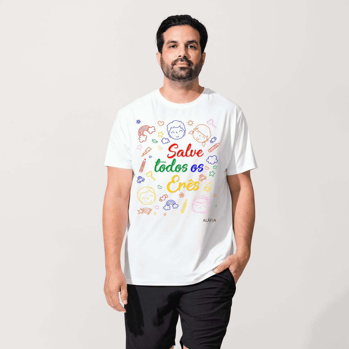 Camiseta - Umbanda - Aláfia- Salve Todos Os Erês Camiseta - Umbanda - Aláfia- Salve Todos Os Erês