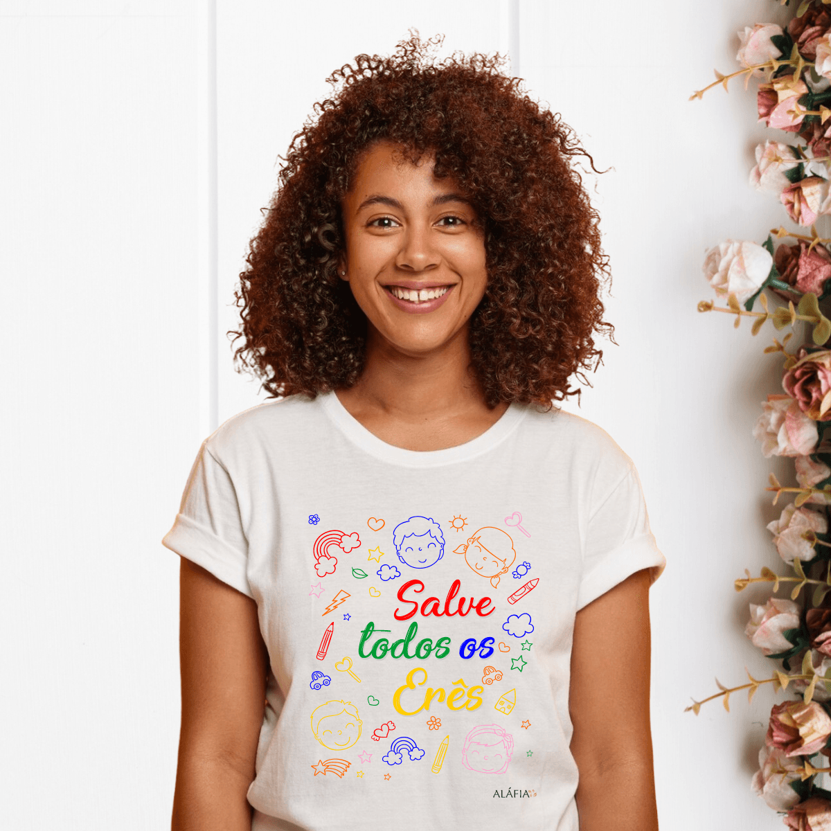Camiseta - Umbanda - Aláfia- Salve Todos Os Erês Camiseta - Umbanda - Aláfia- Salve Todos Os Erês