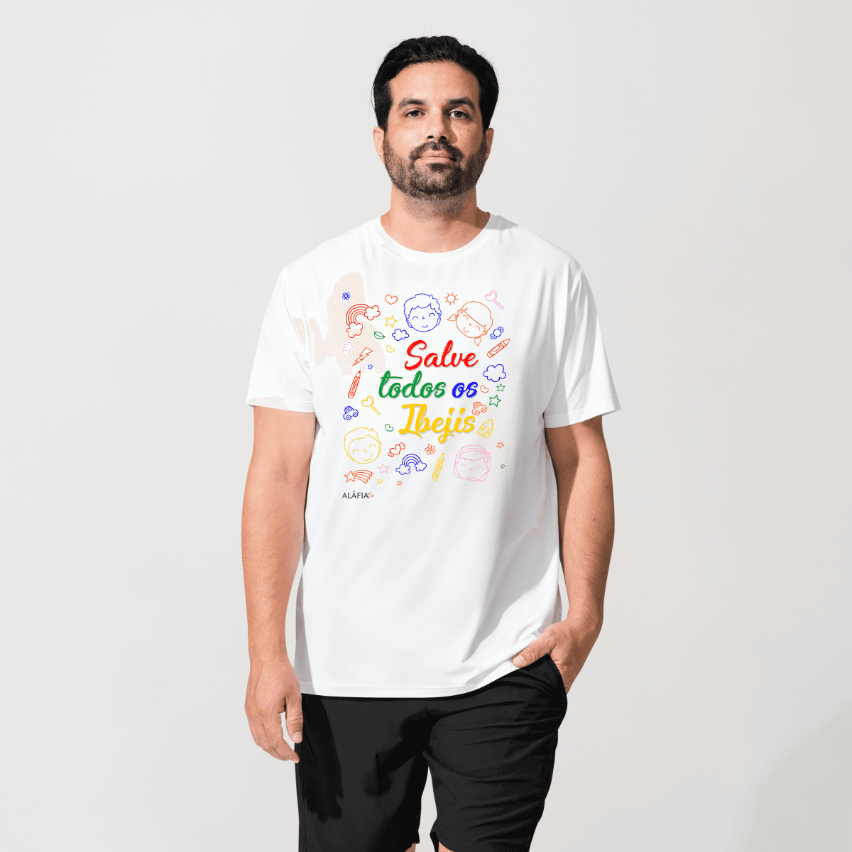 Camiseta - Umbanda - Aláfia- Salve Todos os Ibejis Camiseta - Umbanda - Aláfia- Salve Todos os Ibejis