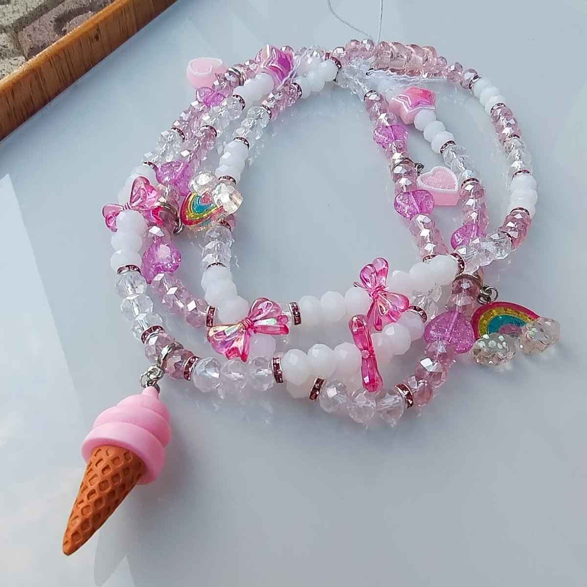 Guia Ere Fio de Conta Ere Cosme e Damião Guia Rosa Guia Ere Fio de Conta Ere Cosme e Damião Guia Rosa