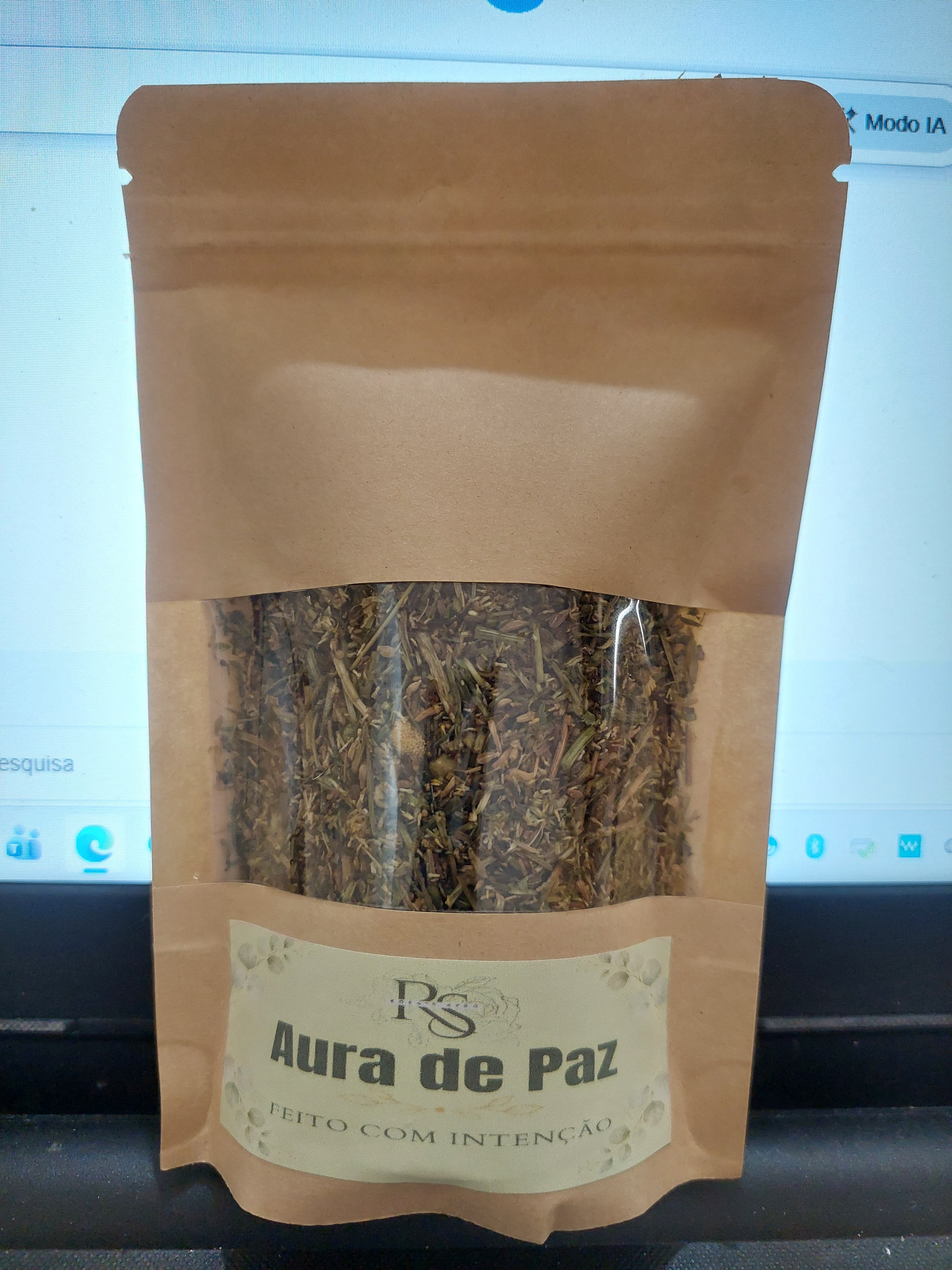 BANHO DE ERVAS ENERGETICO - AURA DE PAZ - 40 GR BANHO DE ERVAS ENERGETICO - AURA DE PAZ - 40 GR