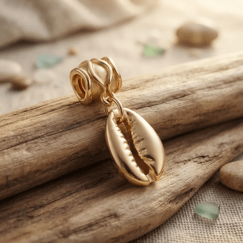 Berloque para Pulseira Pingente Buzio dourado Berloque para Pulseira Pingente Buzio dourado