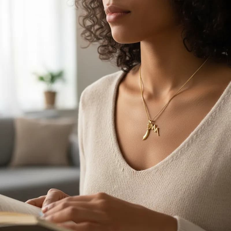 Colar Corrente Simbolo Orixa Iansã Oyá dourado Colar Corrente Simbolo Orixa Iansã Oyá dourado
