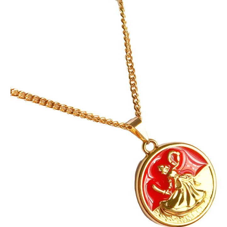 Colar Iansã Pingente Medalha Orixá dourado Colar Iansã Pingente Medalha Orixá dourado