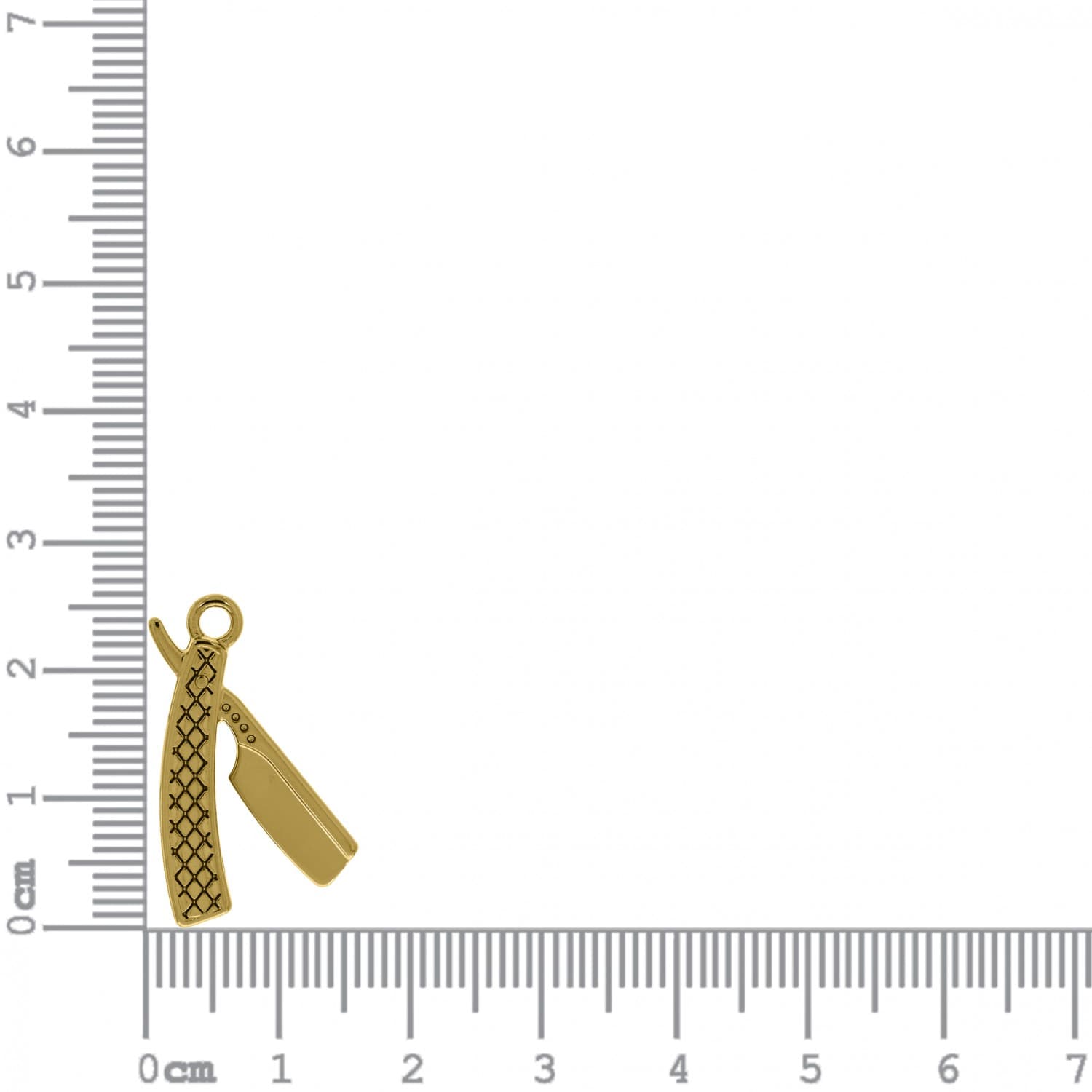 Colar Laroiê Maria Navalha dourado - Navalha e Dado Colar Laroiê Maria Navalha dourado - Navalha e Dado