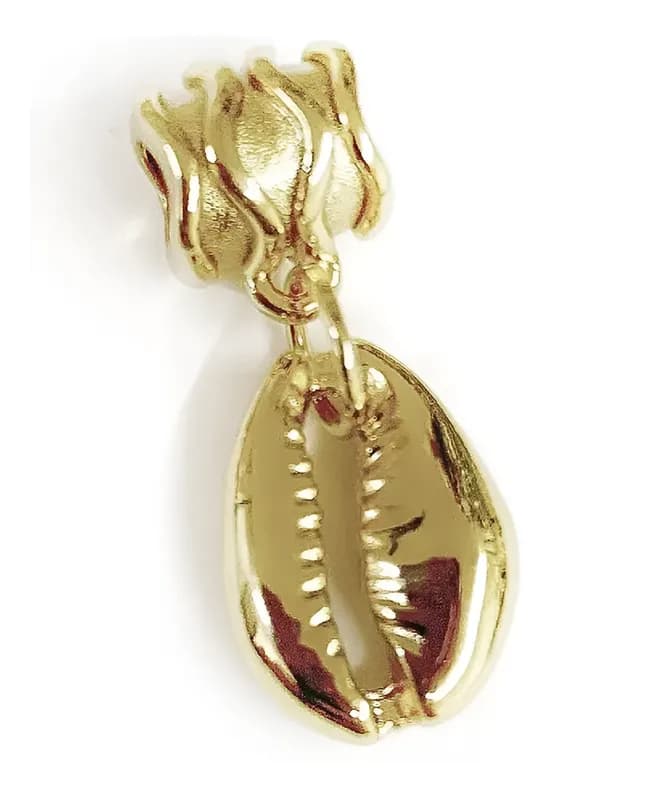Berloque para Pulseira Pingente Buzio dourado Berloque para Pulseira Pingente Buzio dourado