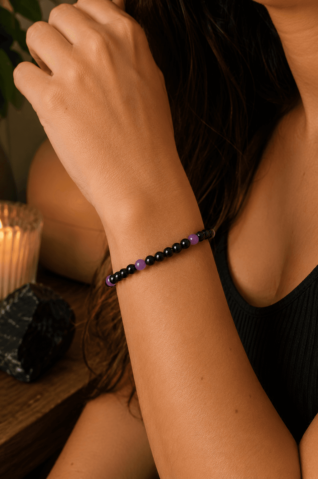 Pulseira Maria Mulambo com ametista Pulseira Maria Mulambo com ametista