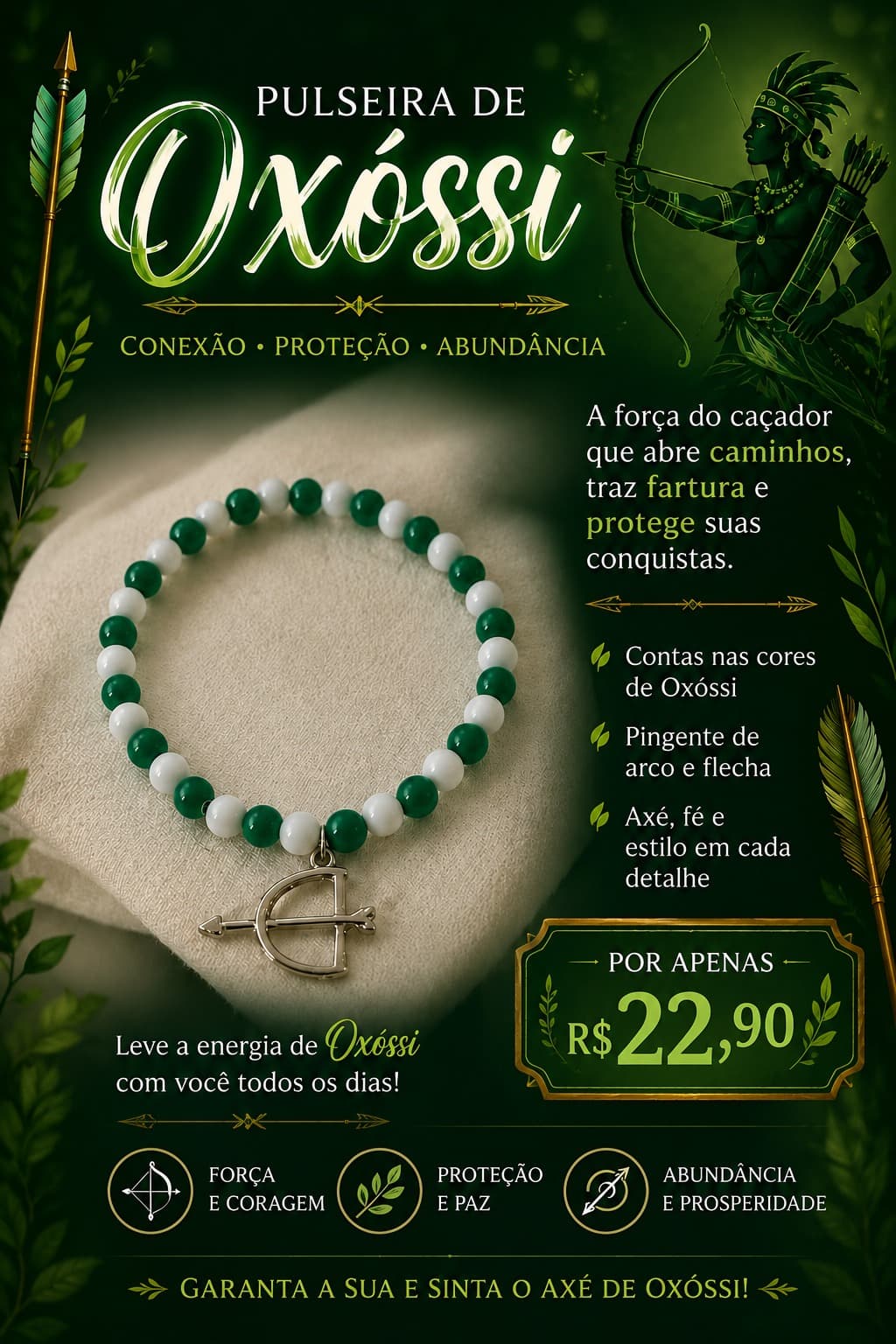Pulseira Oxóssi Pulseira Oxóssi
