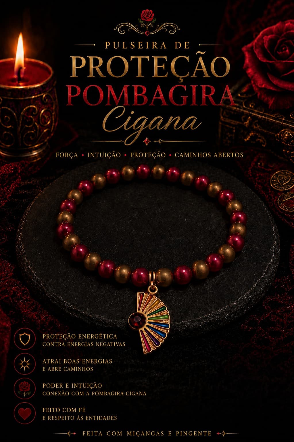 Pulseira Pombagira Cigana Pulseira Pombagira Cigana
