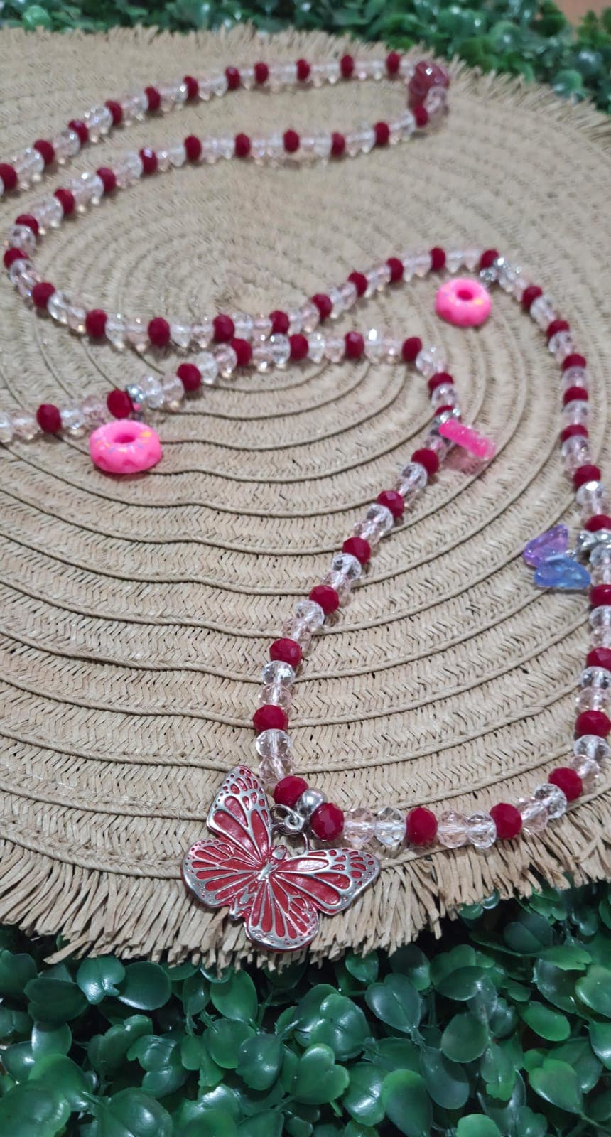🌪️🦋 GUIA DE ERÊ DE IANSÃ – CRISTAL | VERMELHO, ROSA E TRANSPARENTE 🦋🌪️ 🌪️🦋 GUIA DE ERÊ DE IANSÃ – CRISTAL | VERMELHO, ROSA E TRANSPARENTE 🦋🌪️