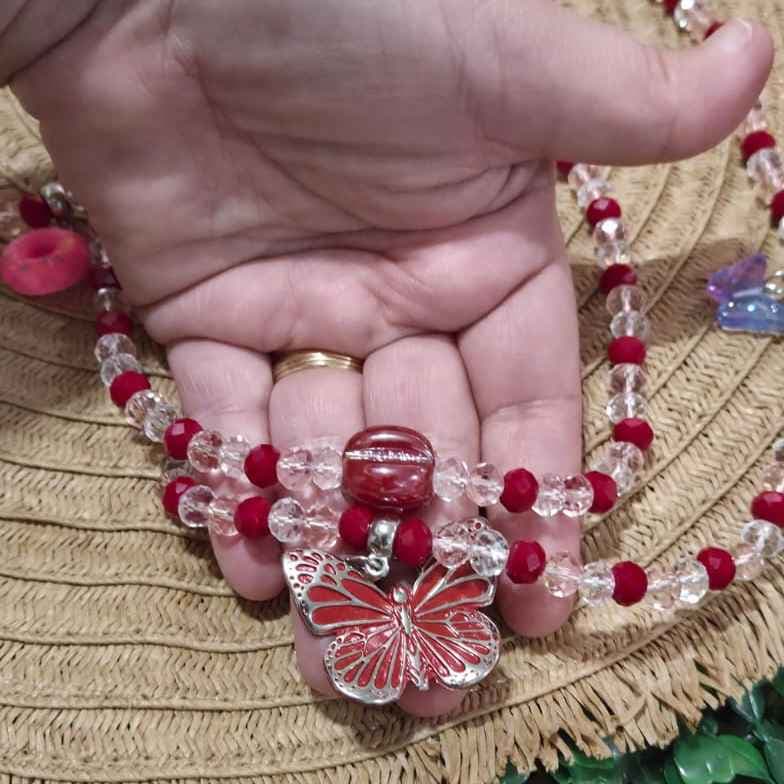 🌪️🦋 GUIA DE ERÊ DE IANSÃ – CRISTAL | VERMELHO, ROSA E TRANSPARENTE 🦋🌪️ 🌪️🦋 GUIA DE ERÊ DE IANSÃ – CRISTAL | VERMELHO, ROSA E TRANSPARENTE 🦋🌪️