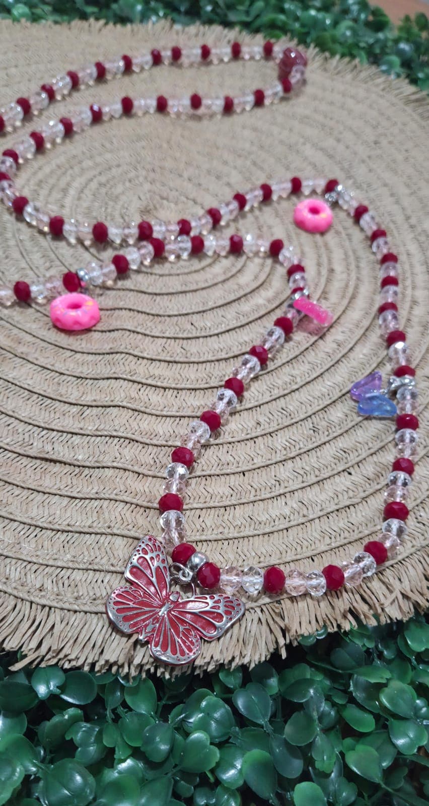 🌪️🦋 GUIA DE ERÊ DE IANSÃ – CRISTAL | VERMELHO, ROSA E TRANSPARENTE 🦋🌪️ 🌪️🦋 GUIA DE ERÊ DE IANSÃ – CRISTAL | VERMELHO, ROSA E TRANSPARENTE 🦋🌪️