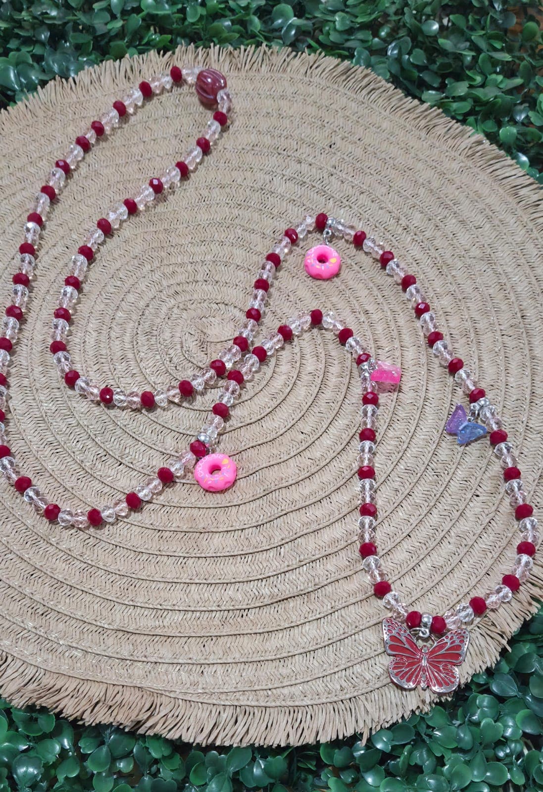 🌪️🦋 GUIA DE ERÊ DE IANSÃ – CRISTAL | VERMELHO, ROSA E TRANSPARENTE 🦋🌪️ 🌪️🦋 GUIA DE ERÊ DE IANSÃ – CRISTAL | VERMELHO, ROSA E TRANSPARENTE 🦋🌪️