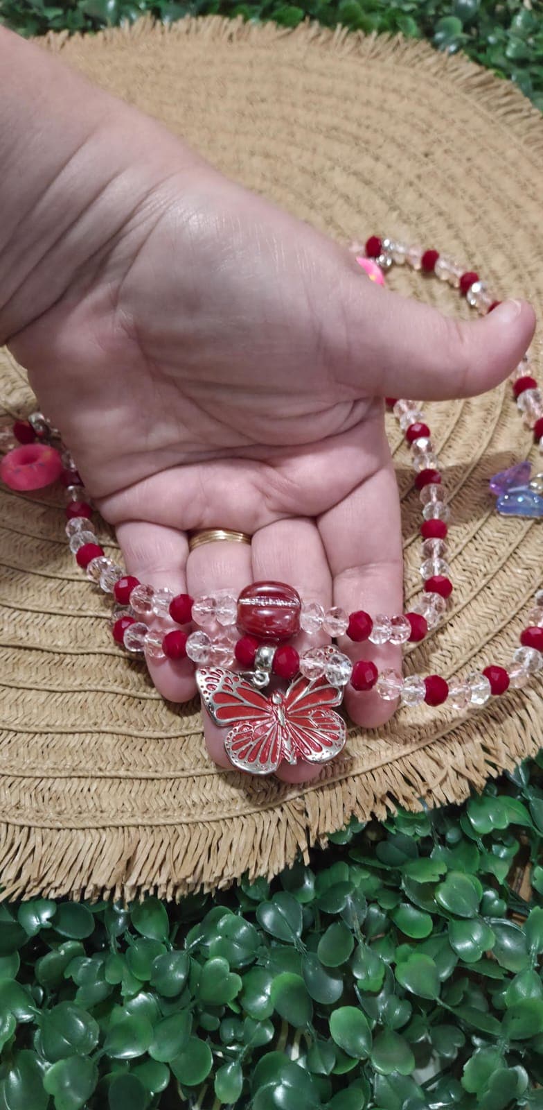 🌪️🦋 GUIA DE ERÊ DE IANSÃ – CRISTAL | VERMELHO, ROSA E TRANSPARENTE 🦋🌪️ 🌪️🦋 GUIA DE ERÊ DE IANSÃ – CRISTAL | VERMELHO, ROSA E TRANSPARENTE 🦋🌪️