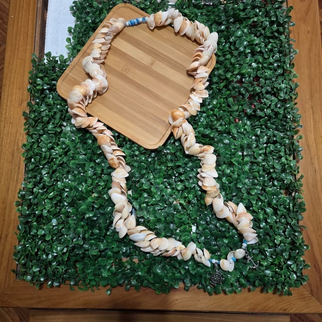⚓ Brajá de Marinheiro com Conchas Naturais, Cristais nº 08 e Pingentes ⚓ Brajá de Marinheiro com Conchas Naturais, Cristais nº 08 e Pingentes