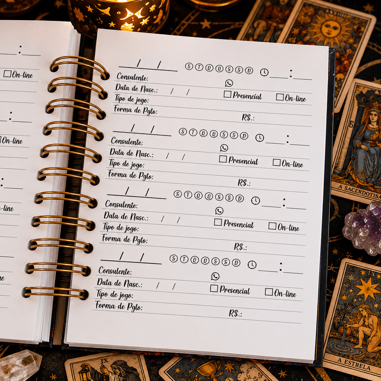 Caderno de Agendamentos Caderno de Agendamentos
